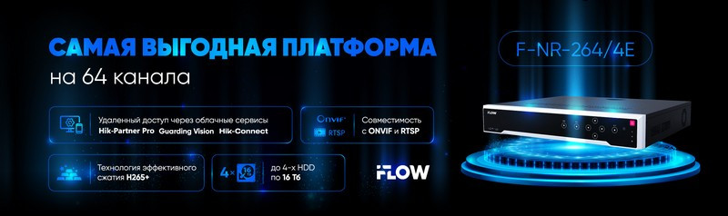 Выгодная платформа видеонаблюдения F-NR-264/4E от iFlow